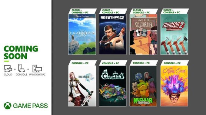 Primera tanda de juegos para Xbox Game Pass en septiembre