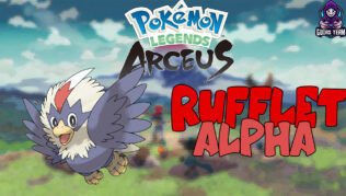 donde obtener rufflet alpha en pokemon legends arceus