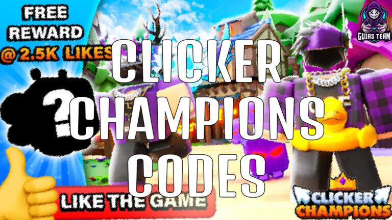 Códigos de Clicker Champions Diciembre 2022
