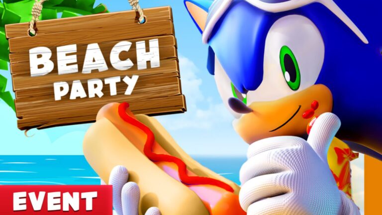 Nueva actualización de Roblox Sonic Speed Simulator llamada Beach Party