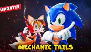Actualización Tails Mecánico para Roblox Sonic Speed Simulator