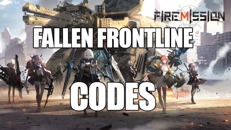 Fallen Frontline Códigos (Diciembre 2022)