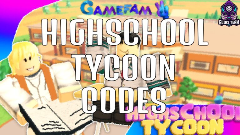 Códigos de Highschool Tycoon Mayo 2023