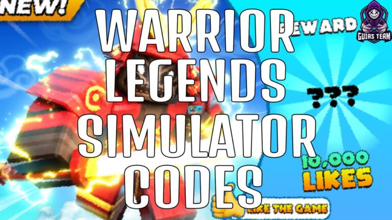 Códigos de Warrior Legends Simulator Diciembre 2022