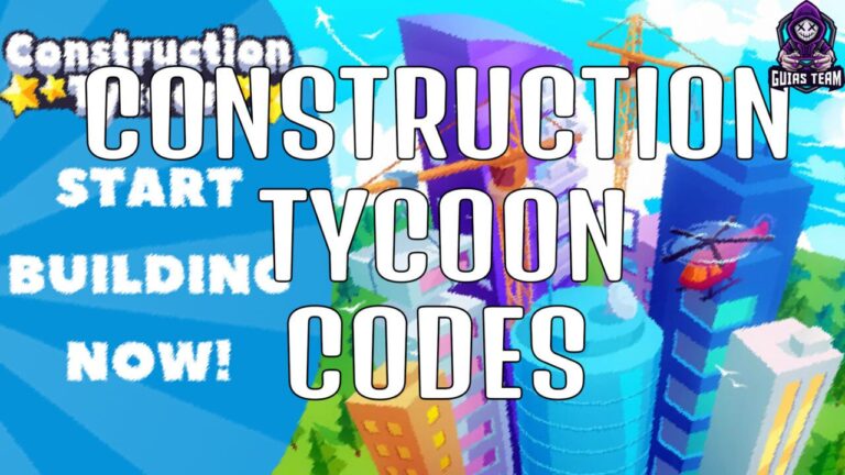 Códigos de Construction Tycoon Junio 2023