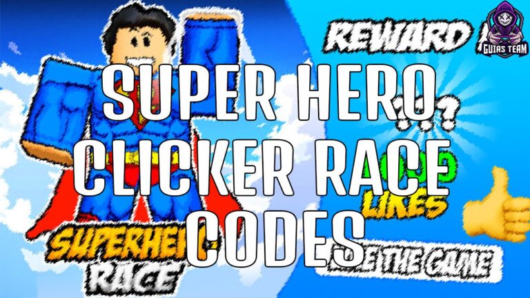 Códigos de Super Hero Clicker Race Enero 2023