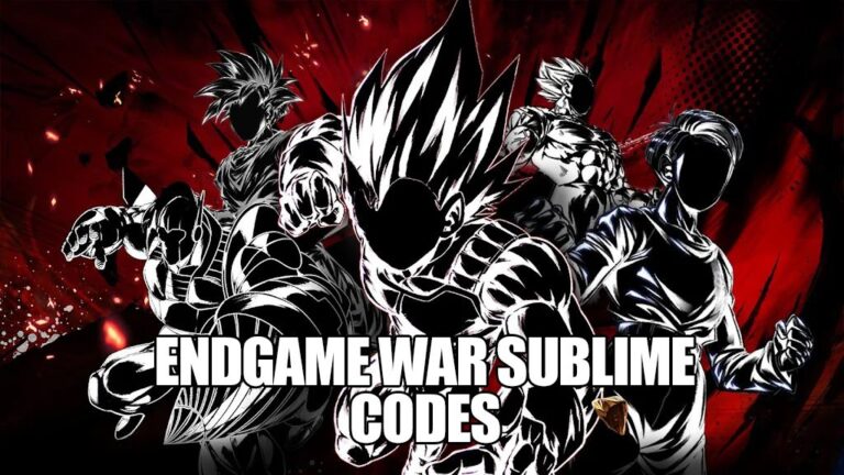 Códigos de Endgame War Sublime (Junio 2023)